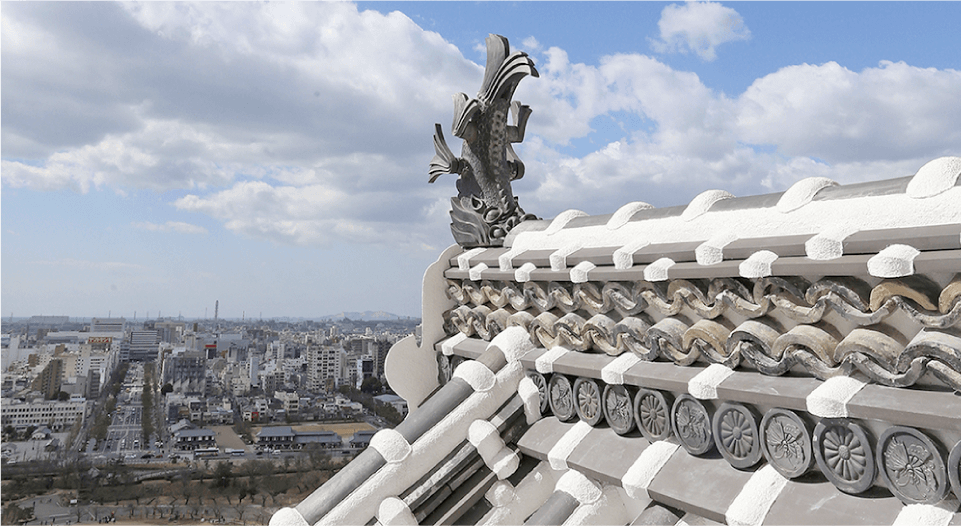 E 从大天守观赏到的美景